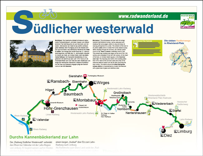 Ausschnitt aus einer Infotafel in Montabaur Ausschnitt aus einer Infotafel in Montabaur