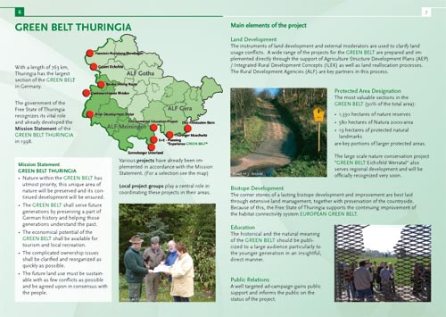 Das Grüne Band Thüringen - Doppelseite englisch Das Grüne Band Thüringen - Doppelseite englisch